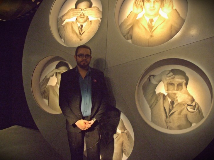 O editor da página no início da visita