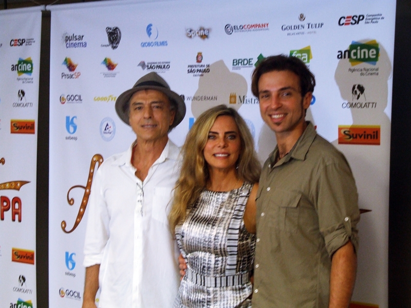 Carlos Alberto Riccelli, Bruna Lombardi e Kim Riccelli, Amor em Sampa