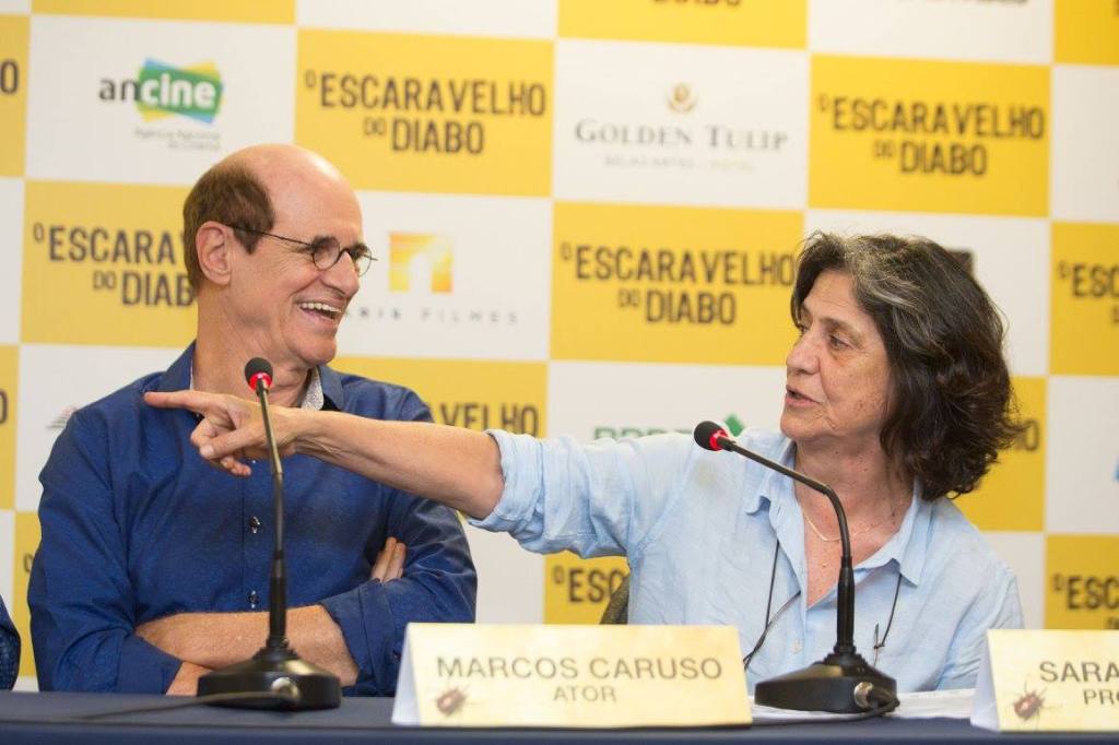 Marcos Caruso e Sara Silveira, O Escaravelho do Diabo (Crédito Aline Arruda)